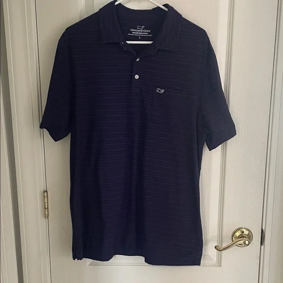 Vineyard Vines Men's Dark Blue Polo Shirt - Picture 1 of 8